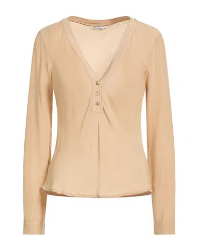 Le Streghe Woman Top Beige Size S Viscose In Neutral