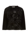 Le Streghe Woman Top Black Size M Polyester, Elastane In Black