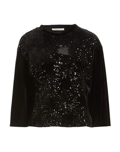 Le Streghe Woman Top Black Size M Polyester, Elastane