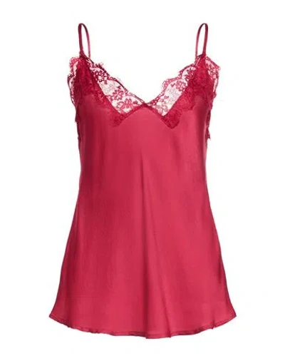 Le Streghe Woman Top Burgundy Size L Viscose In Pink