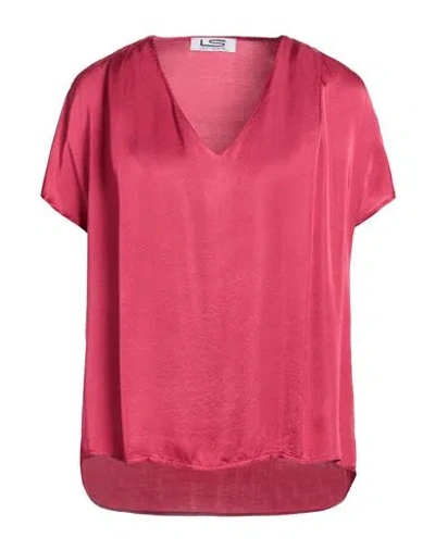 Le Streghe Woman Top Burgundy Size M Rayon, Viscose In Pink