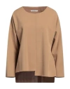 LE STREGHE LE STREGHE WOMAN TOP CAMEL SIZE M POLYESTER, ELASTANE