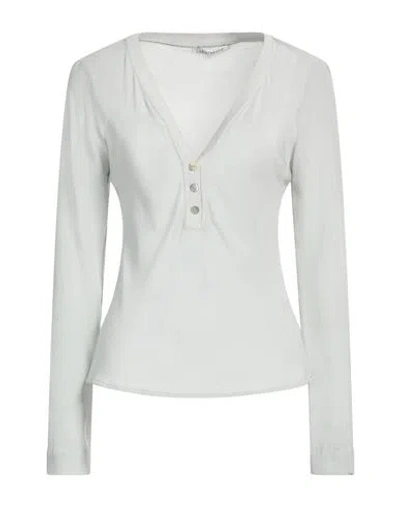 Le Streghe Woman Top Grey Size S Viscose In Gray