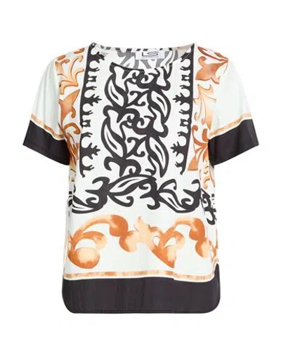 Le Streghe Woman Top Ivory Size S Cotton In Multi
