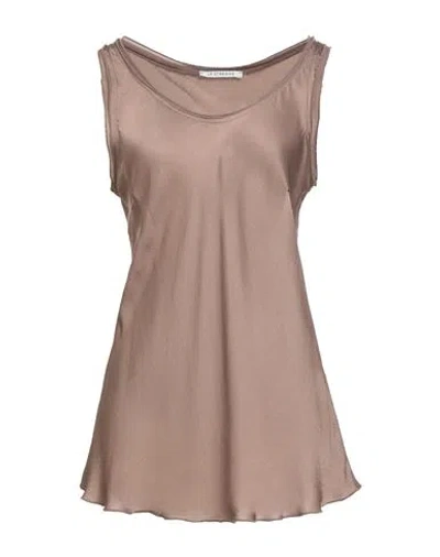 Le Streghe Woman Top Light Brown Size S Viscose In Pink