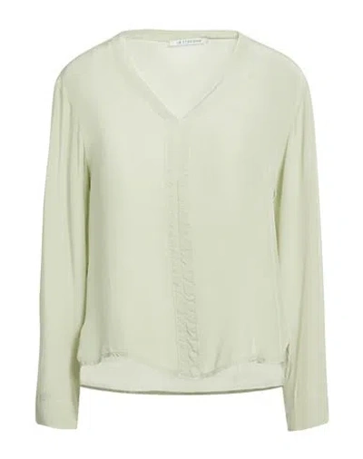 Le Streghe Woman Top Light Green Size M Viscose
