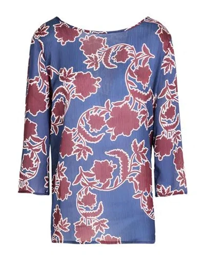 Le Streghe Woman Top Navy Size L Polyester
