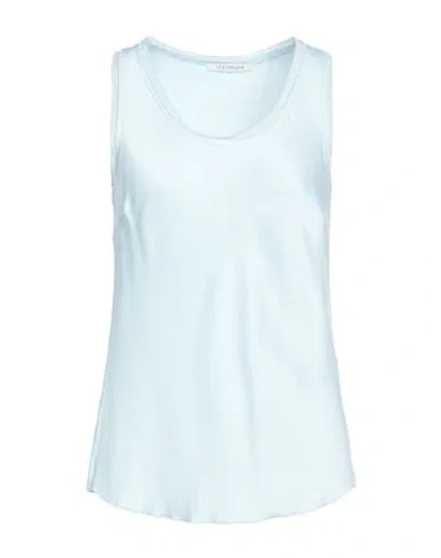 Le Streghe Woman Top Sky Blue Size S Rayon, Viscose, Elastane