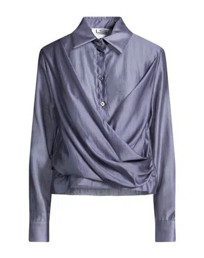 Le Streghe Woman Top Slate Blue Size S Tencel, Polyester