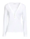 Le Streghe Woman Top White Size L Viscose