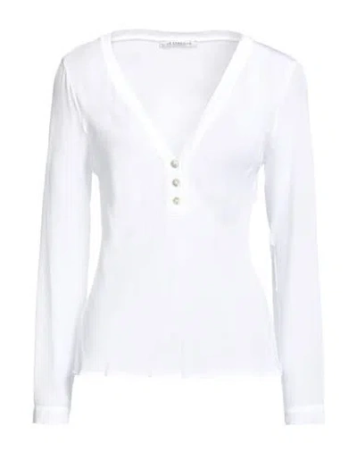 Le Streghe Woman Top White Size L Viscose