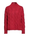 LE STREGHE LE STREGHE WOMAN TURTLENECK RED SIZE ONESIZE ACRYLIC, WOOL, VISCOSE, ALPACA WOOL