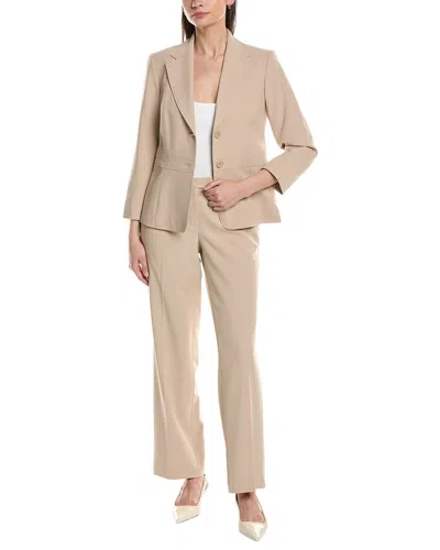 Le Suit 2pc Jacket & Pant Set In Brown