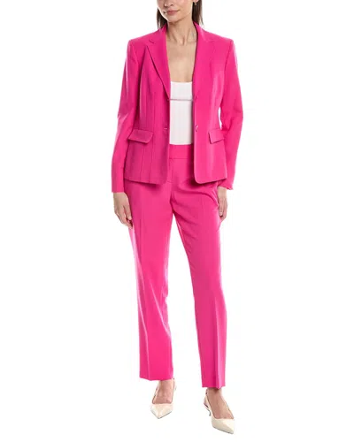 Le Suit 2pc Jacket & Slim Pant Set In Pink
