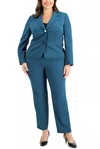 Le Suit 50040361 Long Formal Two Button Jacket Pant Suit In Blue
