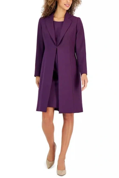 Le Suit 50041063 Two Piece Short Jacket Cocktail Dress In Purple