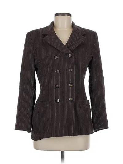 Pre-owned Le Suit Blazer Jacket In Brown