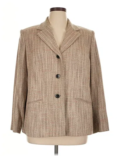 Pre-owned Le Suit Blazer Jacket In Brown