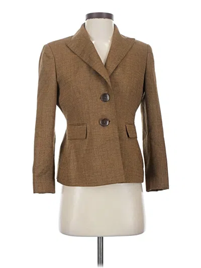 Pre-owned Le Suit Blazer Jacket In Brown
