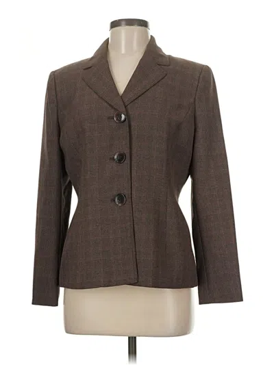 Pre-owned Le Suit Blazer Jacket In Brown
