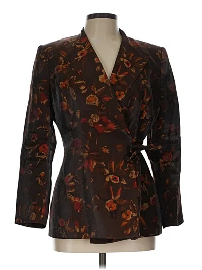 Pre-owned Le Suit Blazer Jacket In Brown