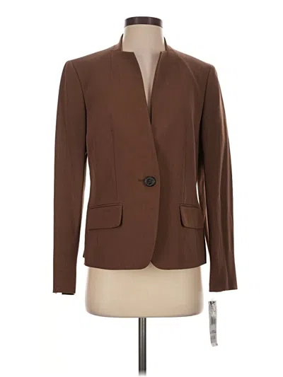 Pre-owned Le Suit Blazer Jacket In Brown