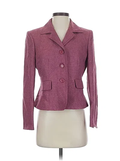 Pre-owned Le Suit Blazer Jacket In Burgundy