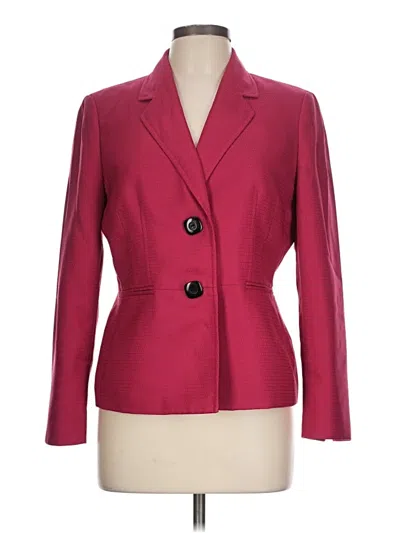 Pre-owned Le Suit Blazer Jacket In Burgundy