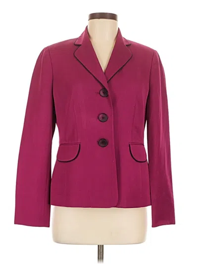 Pre-owned Le Suit Blazer Jacket In Burgundy