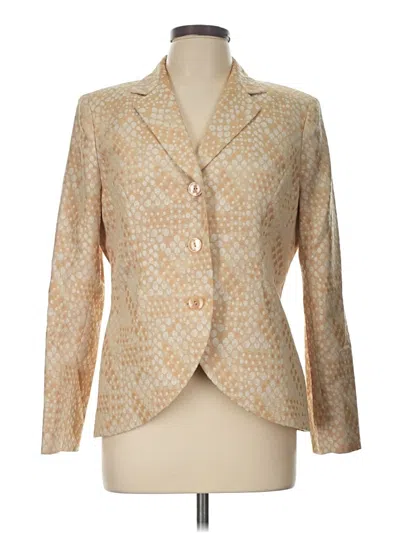 Pre-owned Le Suit Blazer Jacket In Gold