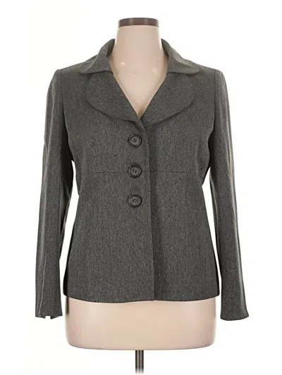 Pre-owned Le Suit Blazer Jacket In Gray