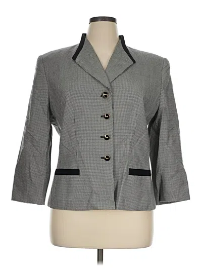Pre-owned Le Suit Blazer Jacket In Gray