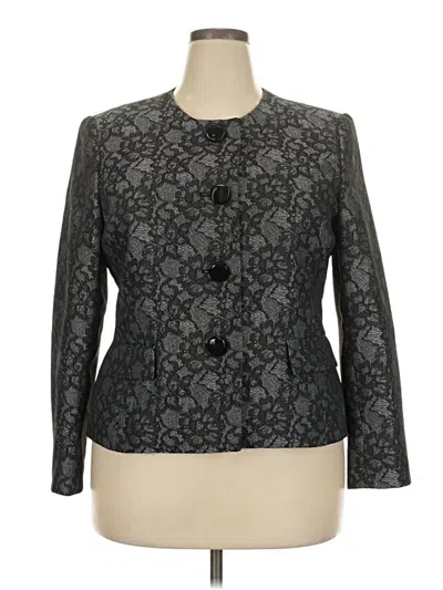 Pre-owned Le Suit Blazer Jacket In Gray