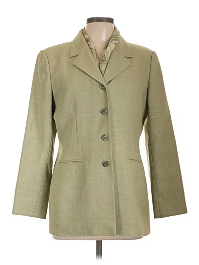 Pre-owned Le Suit Blazer Jacket In Green