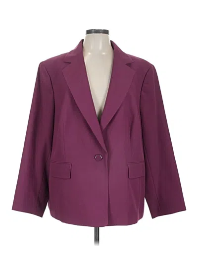 Pre-owned Le Suit Blazer Jacket In Purple