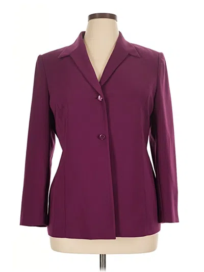Pre-owned Le Suit Blazer Jacket In Purple