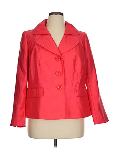 Pre-owned Le Suit Blazer Jacket In Red