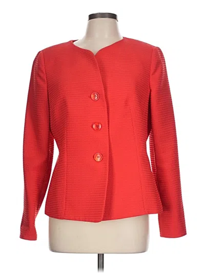 Pre-owned Le Suit Blazer Jacket In Red