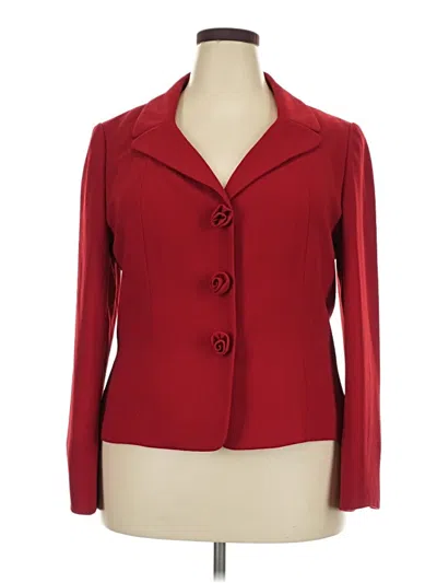 Pre-owned Le Suit Blazer Jacket In Red