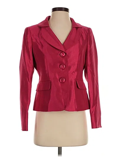 Pre-owned Le Suit Blazer Jacket In Red