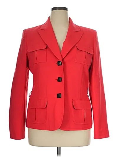 Pre-owned Le Suit Blazer Jacket In Red