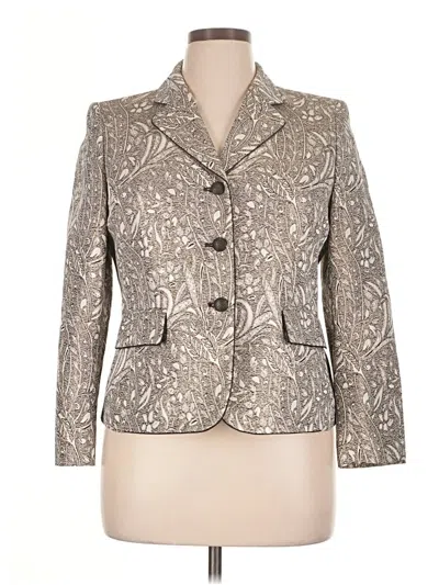 Pre-owned Le Suit Blazer Jacket In Silver