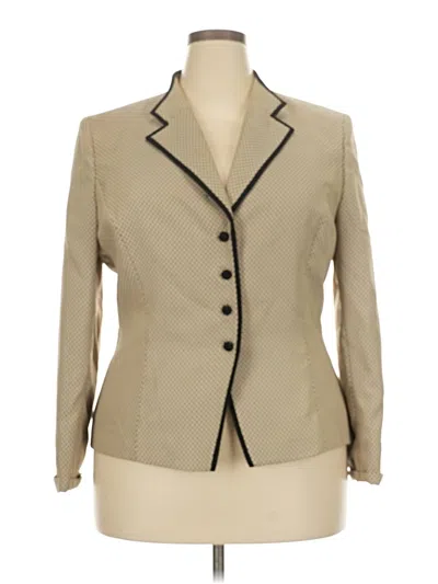Pre-owned Le Suit Blazer Jacket In Tan