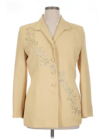 Pre-owned Le Suit Blazer Jacket In Tan