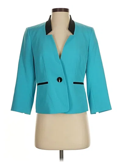 Pre-owned Le Suit Blazer Jacket In Teal