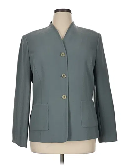 Pre-owned Le Suit Blazer Jacket In Teal