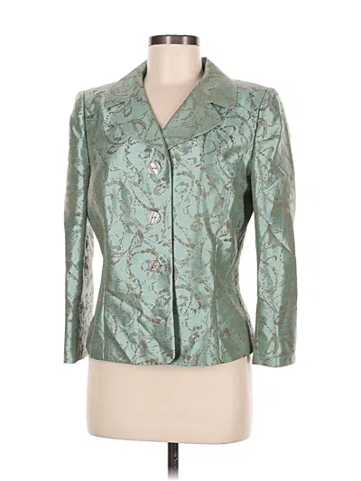 Pre-owned Le Suit Blazer Jacket In Teal