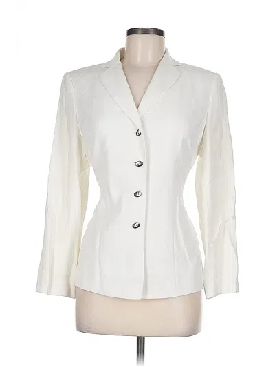 Pre-owned Le Suit Blazer Jacket In White