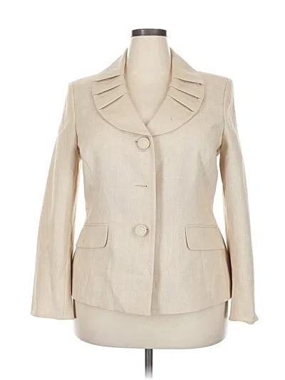 Pre-owned Le Suit Blazer Jacket In White