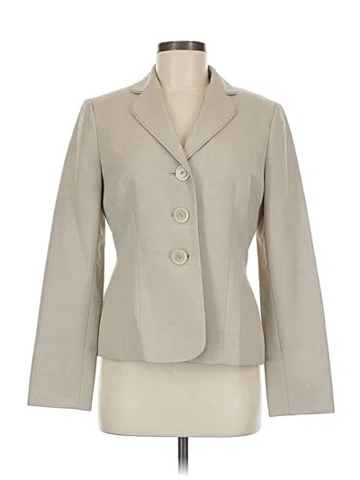 Pre-owned Le Suit Blazer Jacket In White